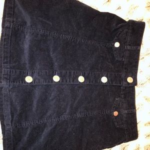 Urban Outfitters corduroy button mini skirt